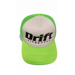DRIFT LIFESTYLE TRUCKER sapka, neonzöld